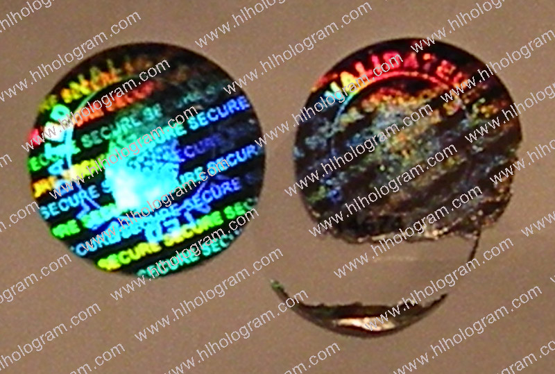 hologram sticker photo